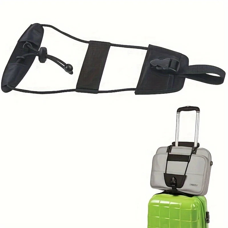 1 adjustable luggage strap, elastic tie-down strap, suitcase securing strap Qme