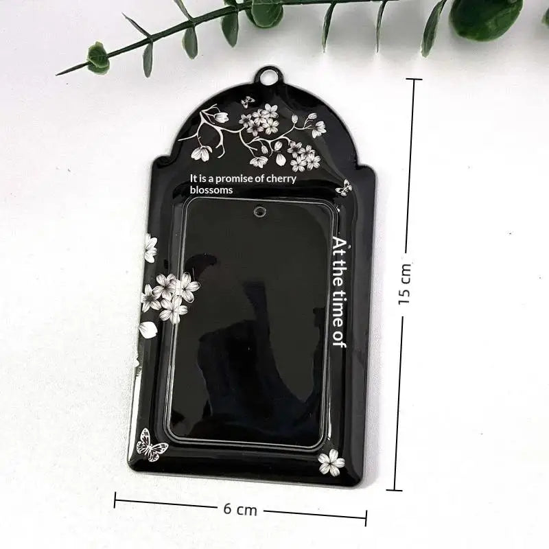 Cherry Blossom Acrylic Photocard Holder Scratch Resistant Clear Kpop Qme