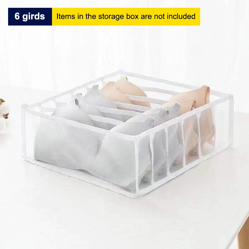 11 7 6 Girds Lingerie Drawer Storage Box Home Mesh Sock Organizer Qme C2