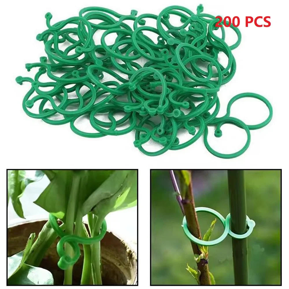 50/100/200Pcs Plant Clips for Climbing Plants Garden Clips Plant Support Clip for Gardening Clip for Support & Securing Planecu Qme Green 200pcs