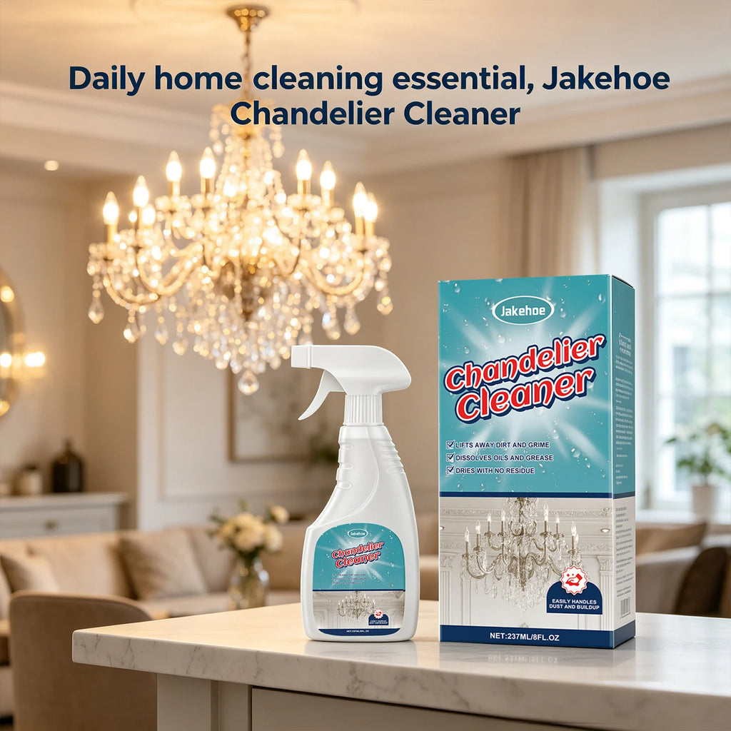 Chandelier Cleaning Spray Removing Dust Grime & Grease Restores Shine Polishing Household Crystal & Glass Light Fixture Cleaner Qme