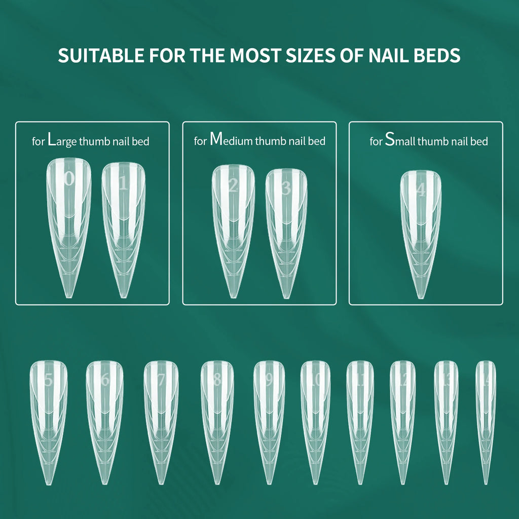 Nailpop 6in1 French Nail Dual Form 6 Shapes Reusable Gel Extension Qme