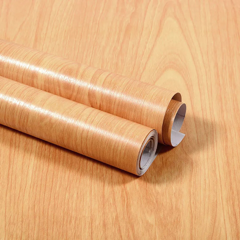 40CM X 3M Furniture Renovation Stickers Self-adhesive Wood Grain Stickers Wallpaper Cabinets Wooden Doors Tabletops Waterproof Qme BMFW 40cm x 3m