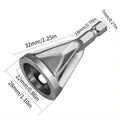 1pc Chamfering Tool, Metal Deburring External Chamfering Tool, Suitable For Various Chuck Electric Drilling Tools Qme 1pc