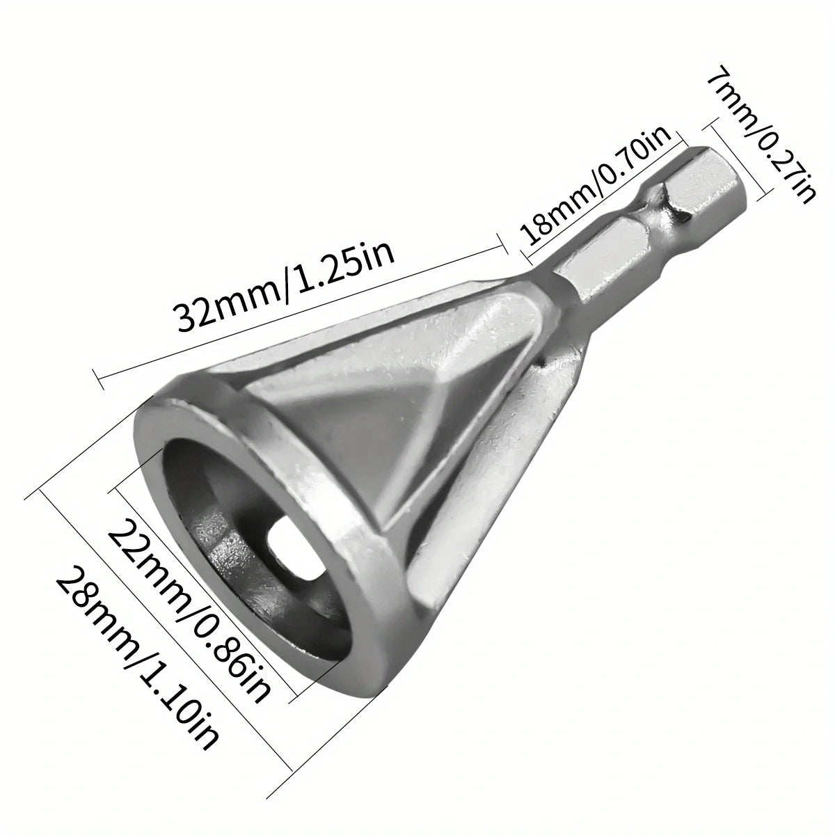 1pc Chamfering Tool, Metal Deburring External Chamfering Tool, Suitable For Various Chuck Electric Drilling Tools Qme 1pc