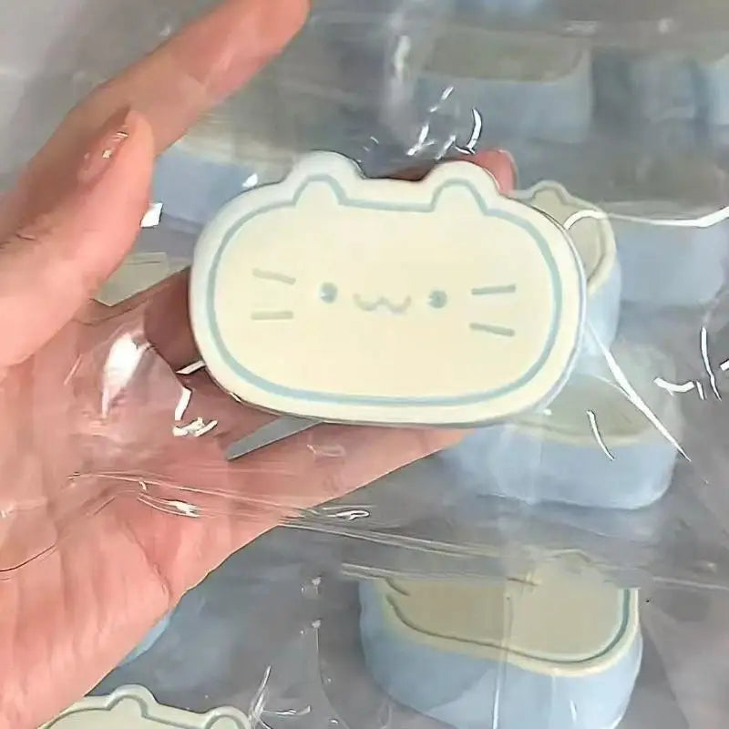 Cheese Kitty Mochi Squeeze Toy Kawaii Pudding Cat Stress Relief Vent Qme one size