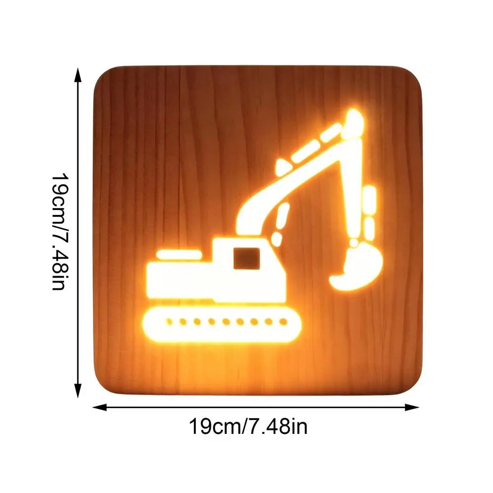 Bedroom Desk Lamp Wooden Table Atmosphere Lighting Bedside LED Light Qme B CN