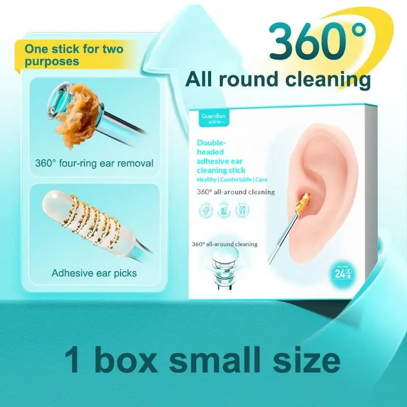 Safe Ear Wax Remover Double-headed Sticky Earpick Daily Care Routine Qme S