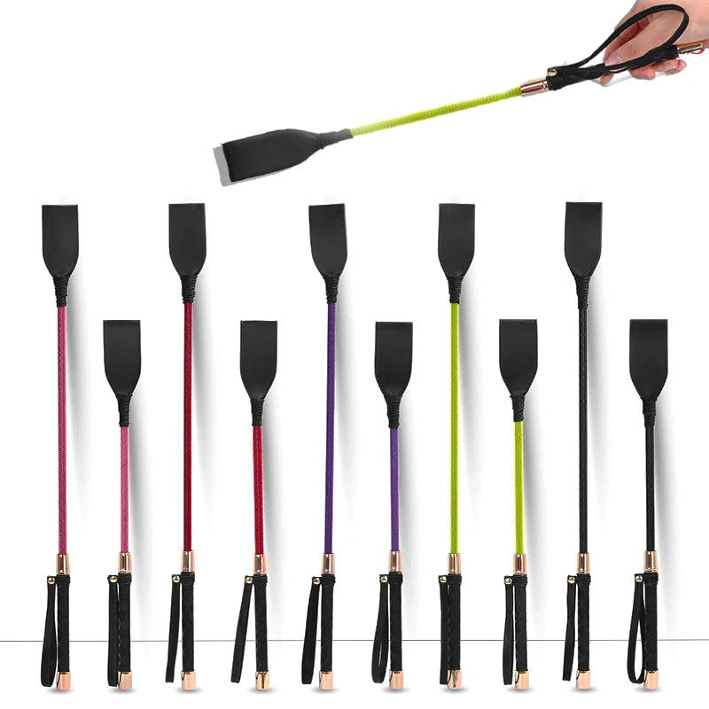 Riding Crop Equestrian Training Lightweight PU Leather Outdoor Qme