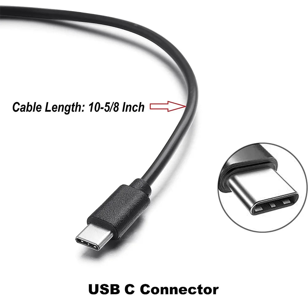 12V/24V To 5V USB C 5A 25W DC Converter Mobile Phones Tablets Wire Gauge 20AWG Step-Down Power USB Charging Adapter Power Tool Qme