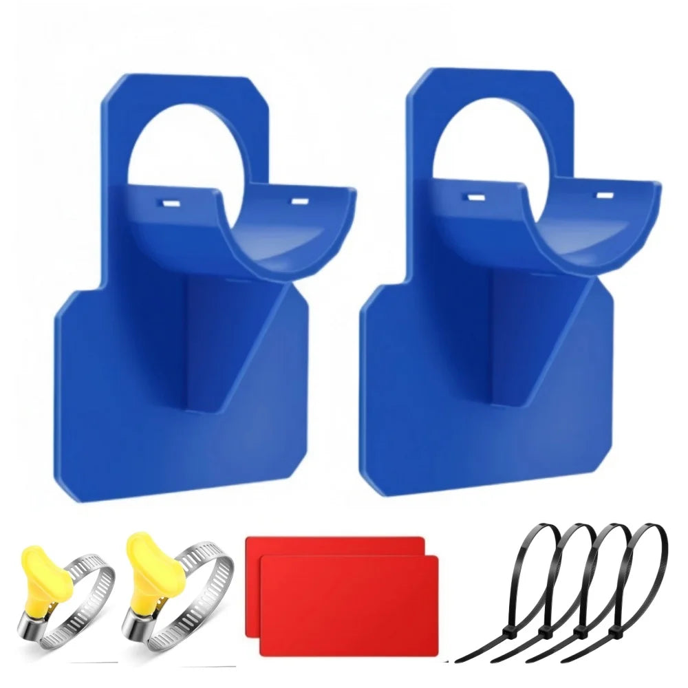 Swimming Pool Pipe Holder 30-37mm Water Pipe Drainage Pipe Mount Supports for Preventing Pipes Sagging Swimming Pool Accessories Qme 2 Set Blue-B
