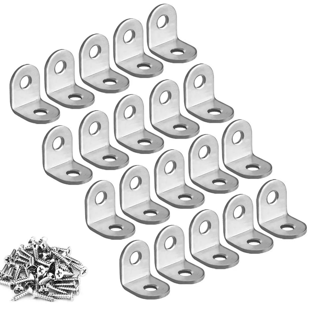 L-angle support, stainless steel L-angle support, metal angle support, compact right-angle support, suitable for wooden furnitur Qme