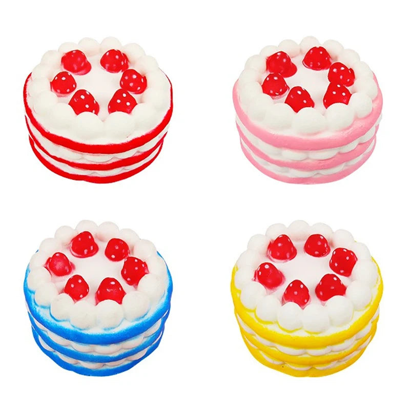 Kawaii Cake Shaped Slow Rising Stress Relief PU Soft Decompression Qme