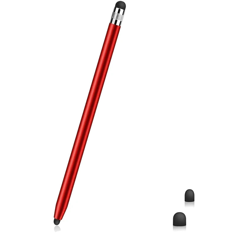 Universal Pencil Double Silicon Head Touch Capacitive Screen Stylus Qme