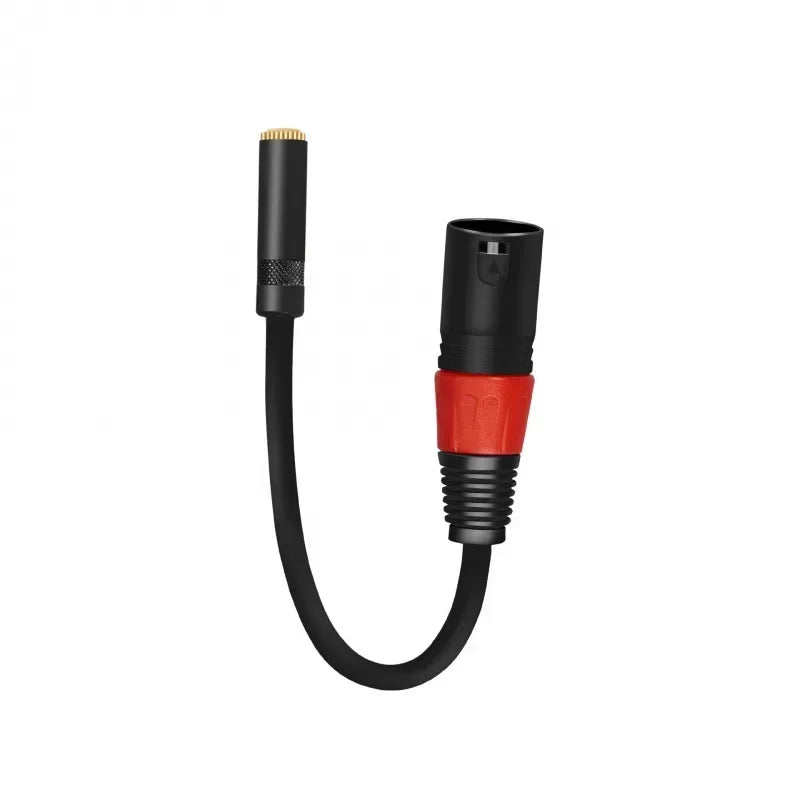 0.2m XLR 3 Pin Male Plug To 3.5mm TRS 1/8inch Female Stereo Audio Adapter Microphone Extension Cable Wire Qme