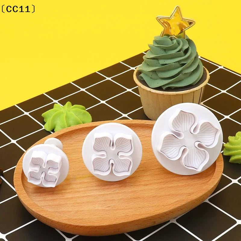 Plastic Hydrangea Fondant Cake Decorating Plunger Cutter Flower Qme