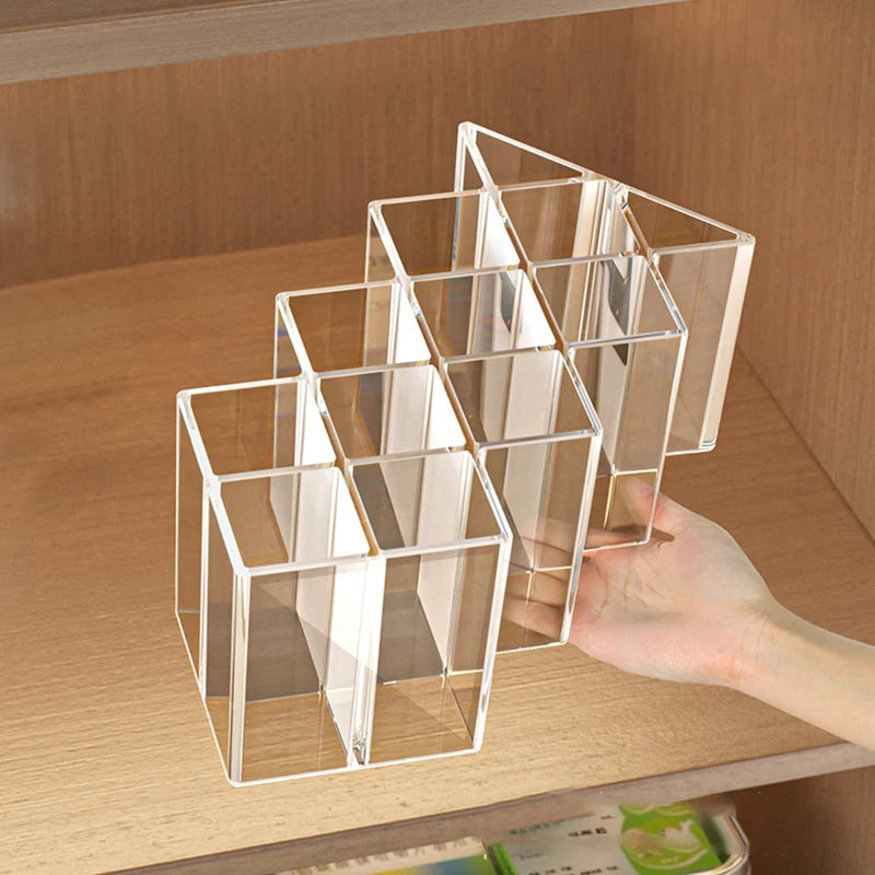 Clear Lipstick Storage Box Case Shelf Makeup Organizer 10 16 Grid Qme