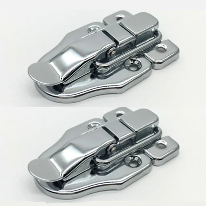 2sets Vintage Jewelry Wood Box Hasps Drawer Latches Decorative Suitcases Hasp Latch Buckle Clasp Furniture Hardware 40*56MM Qme Default Title