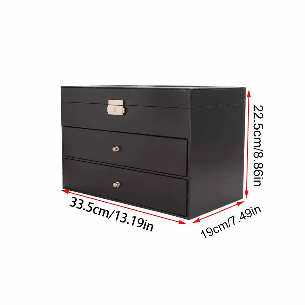 Eyeglasses Storage Box Sunglasses Organizer Multiple 18 Slot 3 Layer Eyeglasses Storage Box Display Case Eyewear Holder Drawer Qme