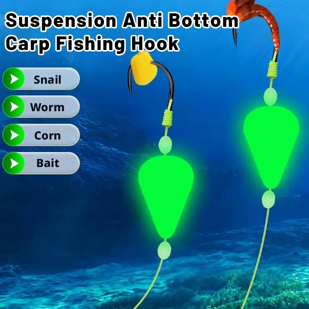 Night Fishing Rig Double Hook Line Reverse Subline Teaser European Qme