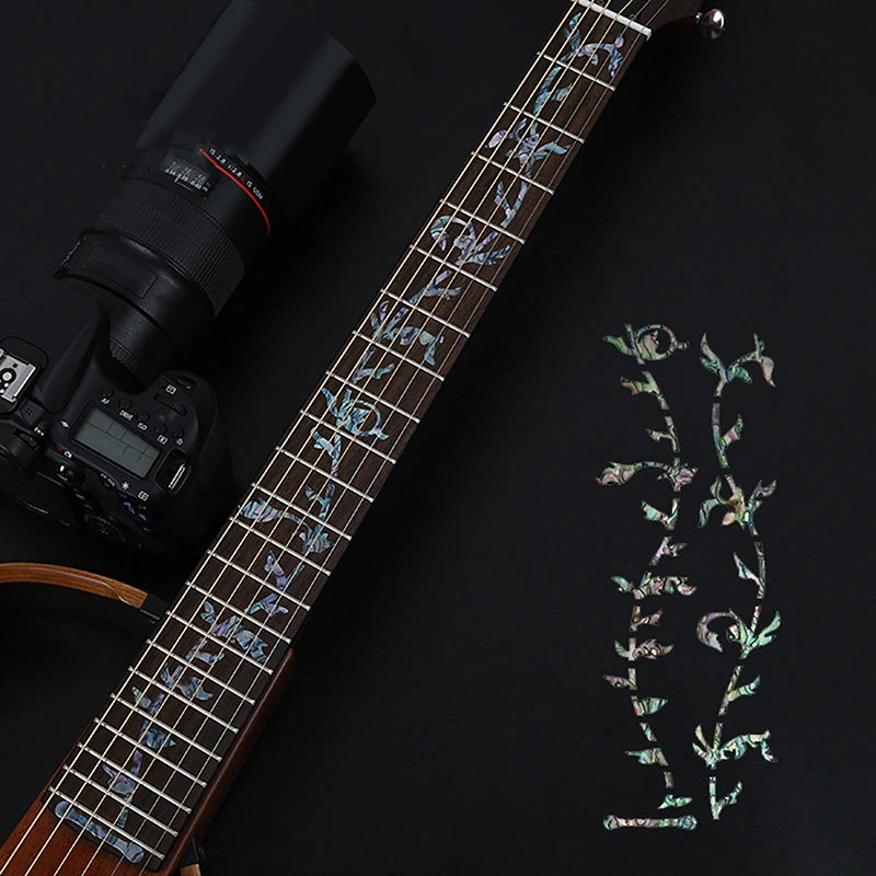 Guitar Fretboard Sticker Bass Decorative Cross Inlay Decals Stickers Qme
