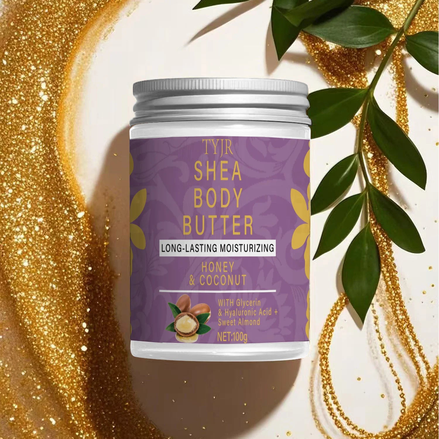 Shea Body Butter Oil 100g Organic Unrefined, Moisturizing Nourishing Softening Body Oil Skin Streaming Products Qme