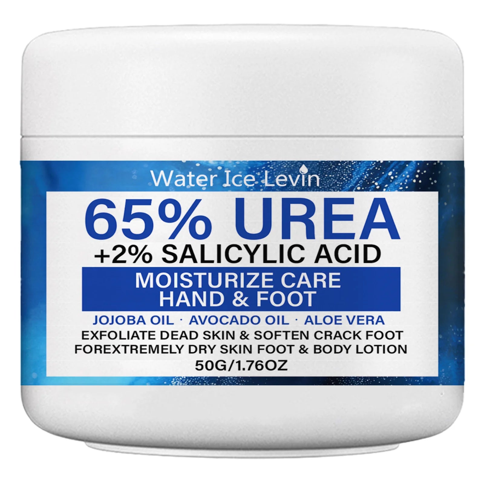 Urea Foot Cream with Salicylic Acid, Moisturizing & Exfoliating for Dry, Cracked Feet Qme WHITE 50g