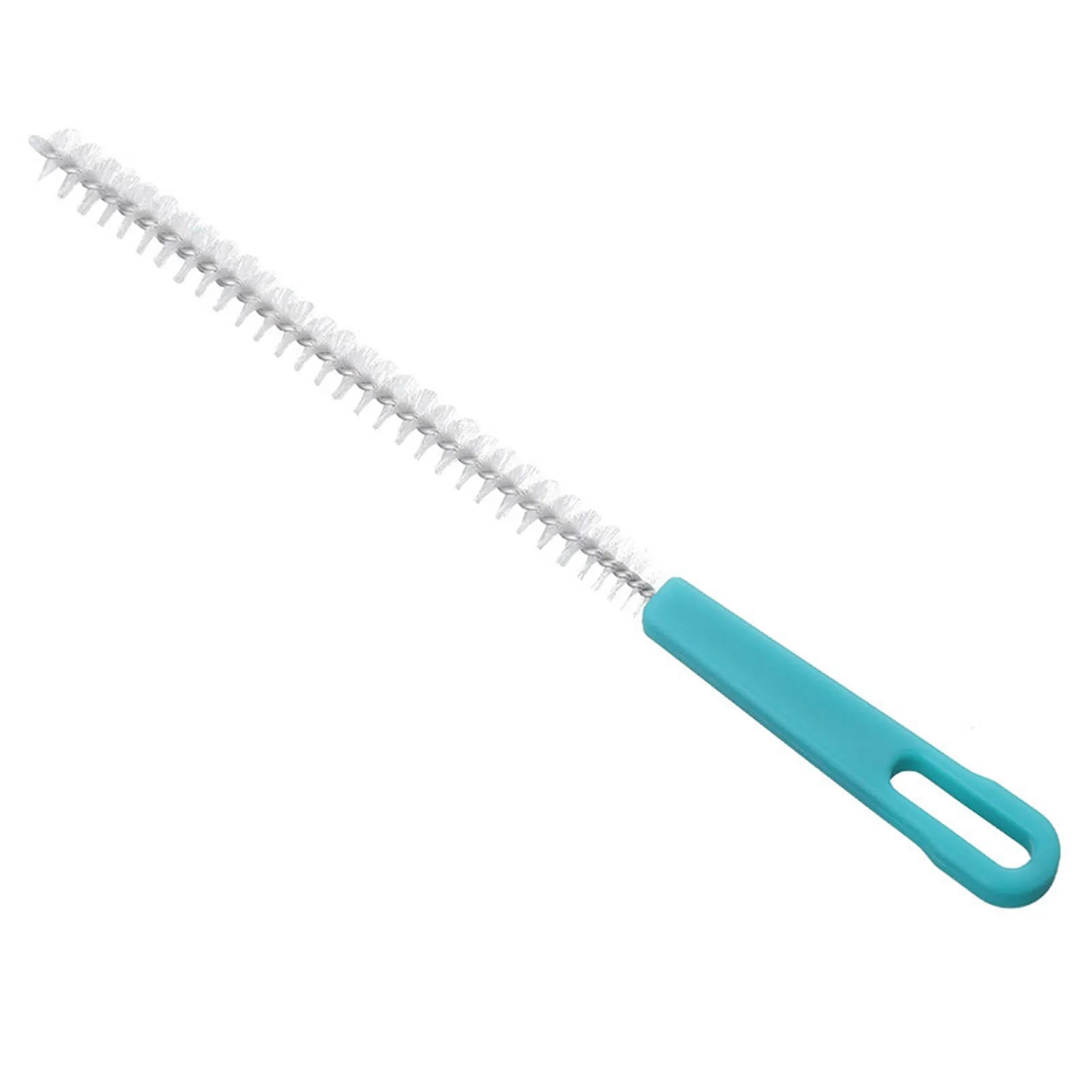 Extra Long Nylon Pipe Cleaning Brush Mini Drain Brush Flexible Tube Bottle Straw Cleaner for Sink Sewer Hole Kitchen Tool Qme WHITE