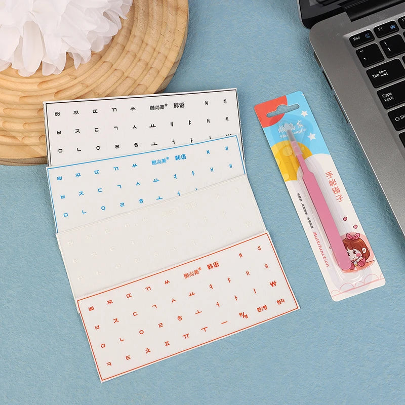 Korean Language Transparent Tear-off Film Keyboard Sticker Universal Qme