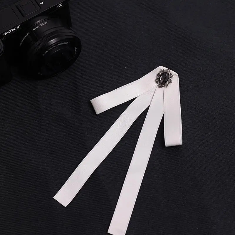 College Butterfly Knot Simple Slim Adjustable Elastic Band Ribbon Qme A2
