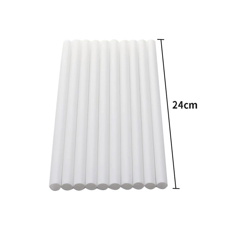 Suspended Cake Dowels White Plastic Support Rods Round Straws Qme 10pcs 24cm