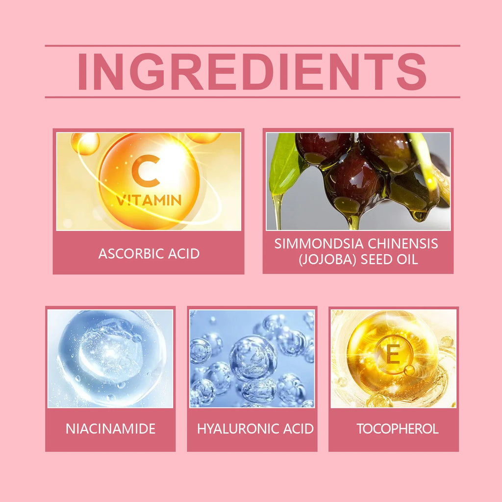 60Pcs Hyaluronic Acid Capsules Essence Moisturizing Brightening Even Skin Tone Niacinamide Whitening Serum Capsule Face Care Qme