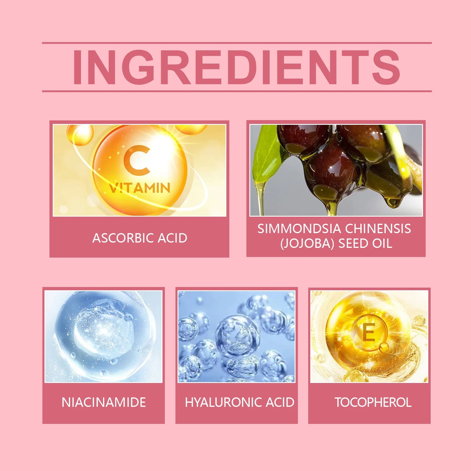 60Pcs Hyaluronic Acid Capsules Essence Moisturizing Brightening Even Skin Tone Niacinamide Whitening Serum Capsule Face Care Qme