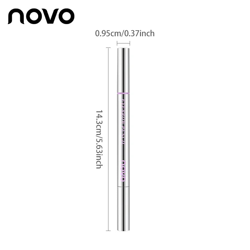 Waterproof Eyebrow Pen, Microblading Pencil With 4 Split Head For Natural Looking Brows Makeup, Eyeliner + Precise Filling Qme