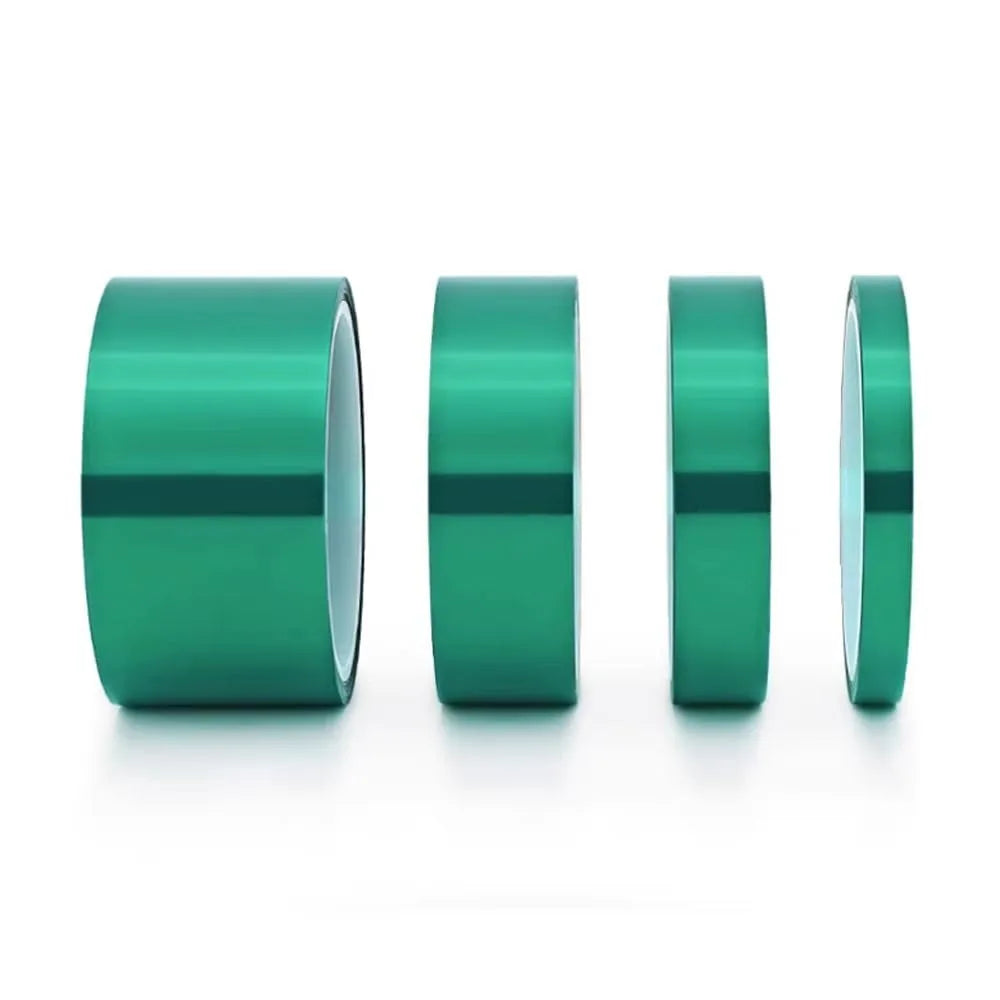 33m High Temperature PET Tape Green Heat Resistant Masking Tape For PCB Electroplating Powder Coating Soldering Protection Qme