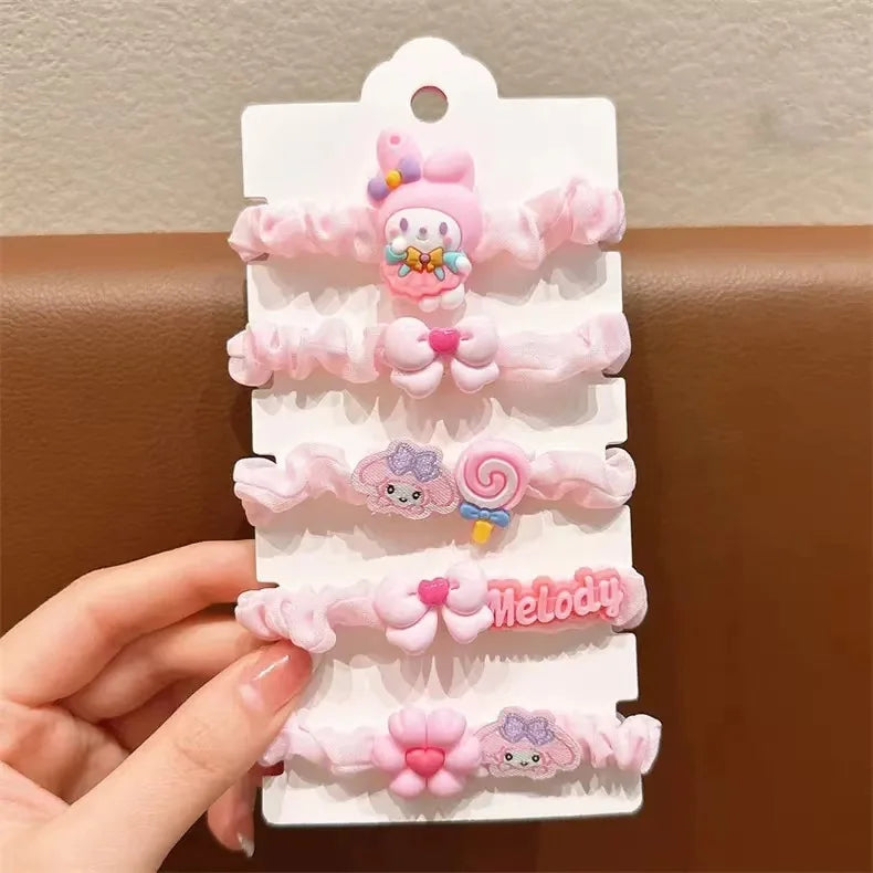 Clow Mi Cartoon Hair Tie Cute Gentle Clips Accessories Students Qme 12