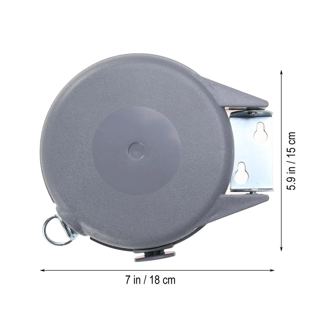 12M Retractable Clothesline Heavy Duty Indoor Clothes Dryer for Bathroom Laundry High Impact Rotatable Twist Resistant PVC Line Qme