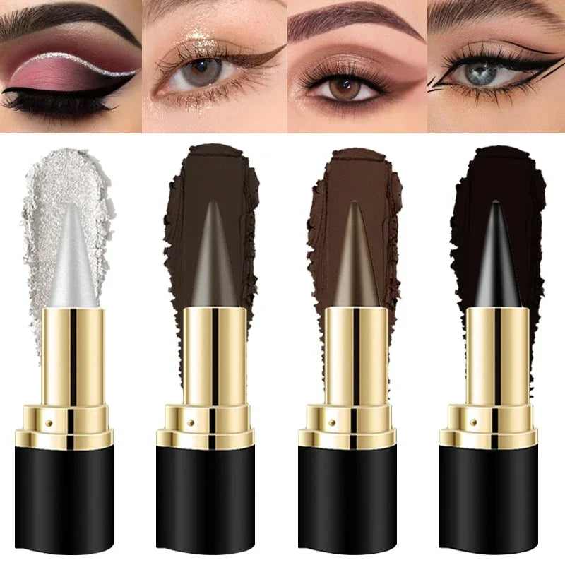 Creamy Texture Eyeliner Easy Coloring Sweat Proof Pencil Eyeshadow and Eyeliner Combo Makeup Items for Women Qme