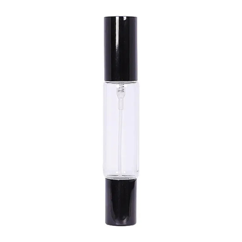 Double-headed Perfume Glass Bottle Rolling Mist Spray Aluminum Nozzle Qme Black