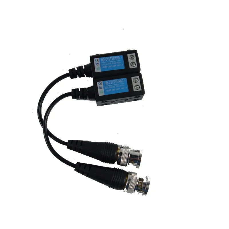 Twisted BNC CCTV Passive Transceivers For 2MP 3MP 4MP 5M For HD CVI/AHD/TVI Cat5 CCTV UTP Video Balun IPC ESCAM 500C 200M Range Qme 10 pairs China Mainland