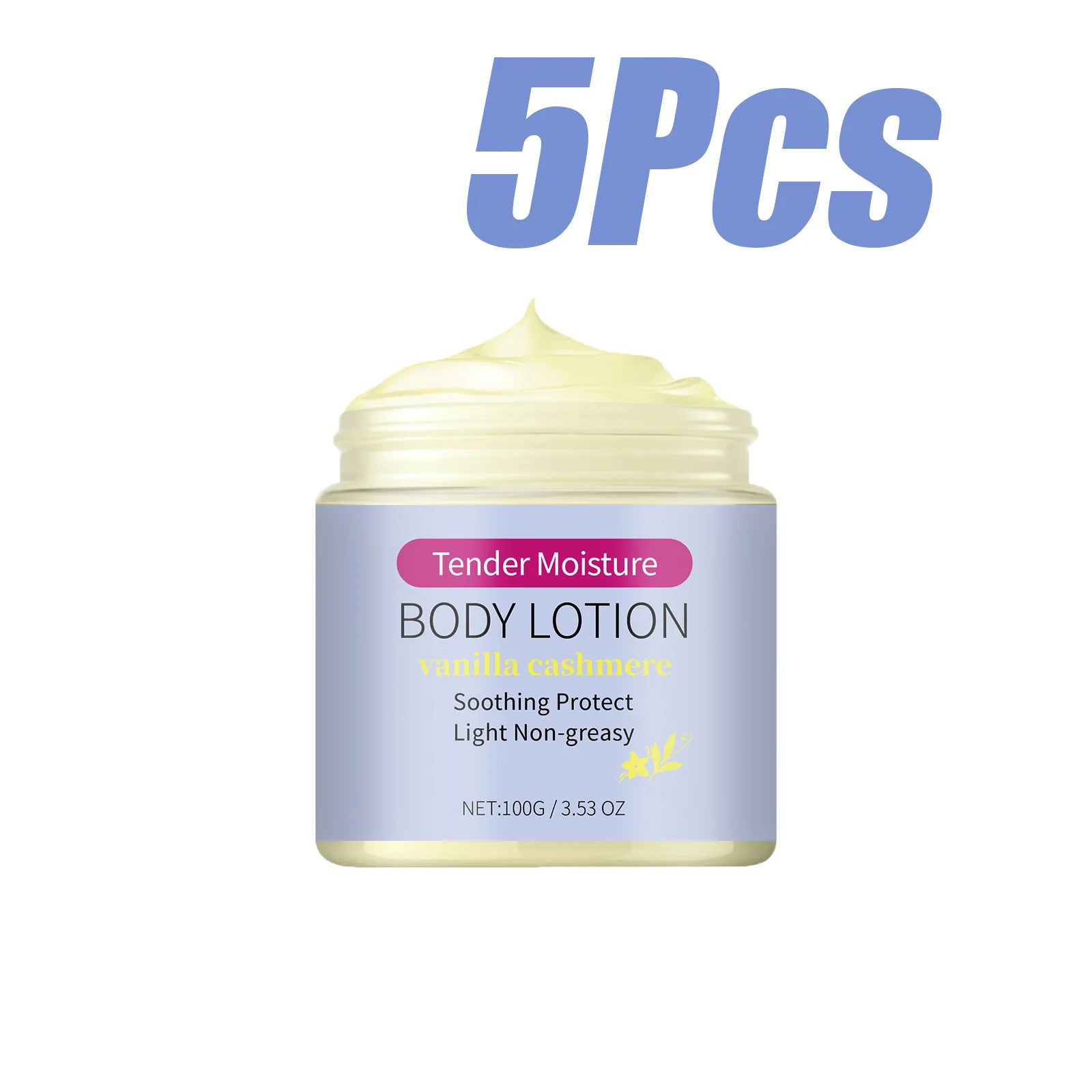 Tender Moisture Body Lotion Vanilla Cashmere Nourishing Dry Skin Care Lightweight Non-Greasy 24h Hydration for All Skin Types Qme 500g Boxed
