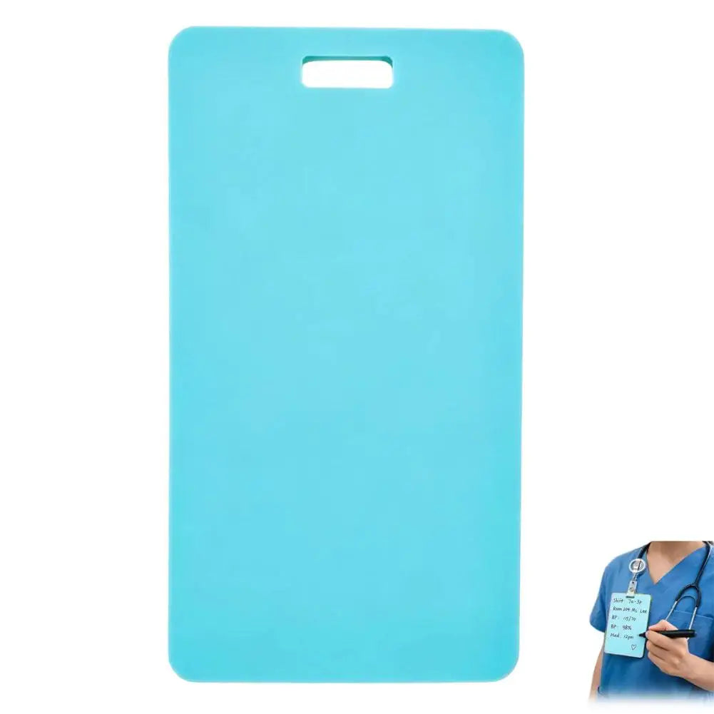 Erasable Badge Sticky Notes Wipeable Writing Surf Reusable Wipe Clean Qme Blue