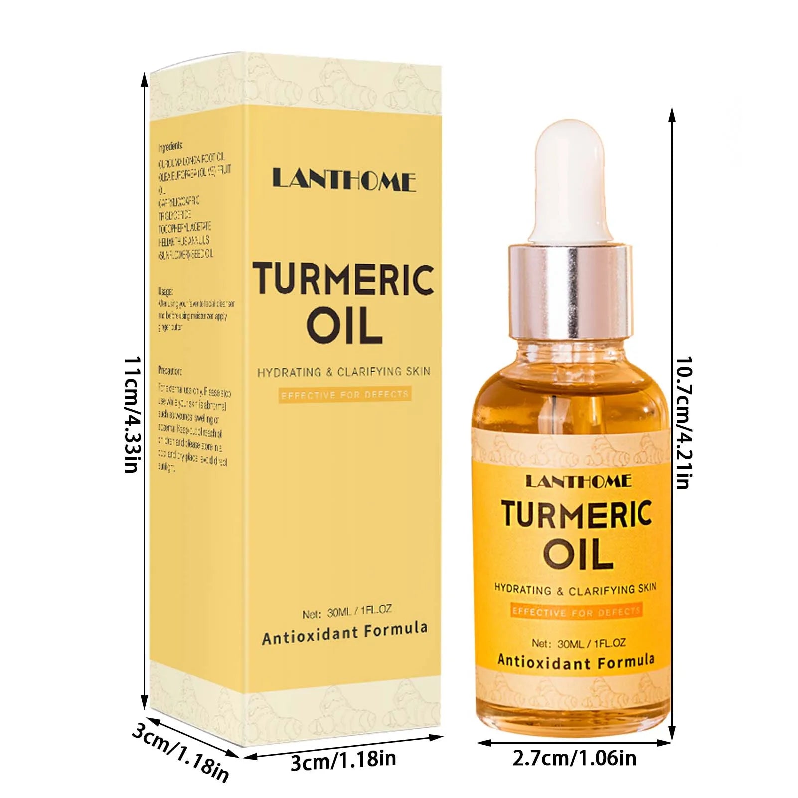 Turmeric Oil Facial Serums Deep Moisture Freckle Whitening Serum Qme 30ml Turmeric Oil CN