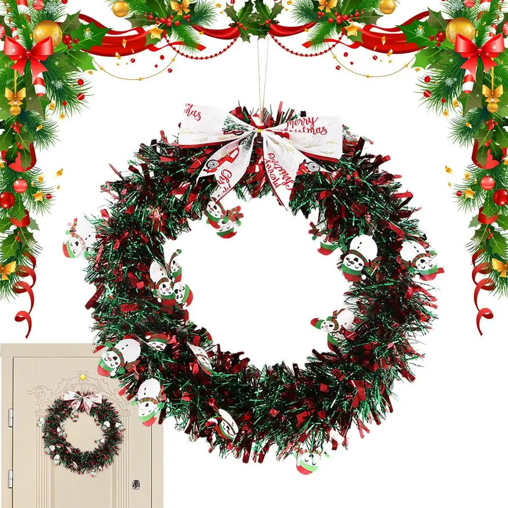 Christmas Wreath Bow Ornament Holiday Wreaths Winter Festival Year Qme A China Mainland