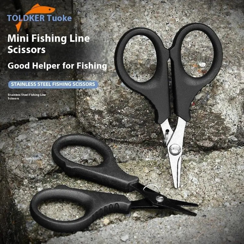 Titanium Coating Stainless Steel Fishing Scissor Plier Cut PE Braid Qme