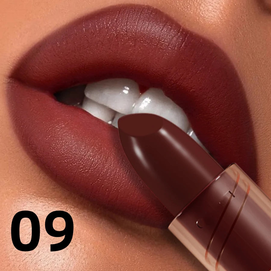 14-color Matte Lipstick Red Lip Stick Waterproof Sexy Korean Makeup Qme 09