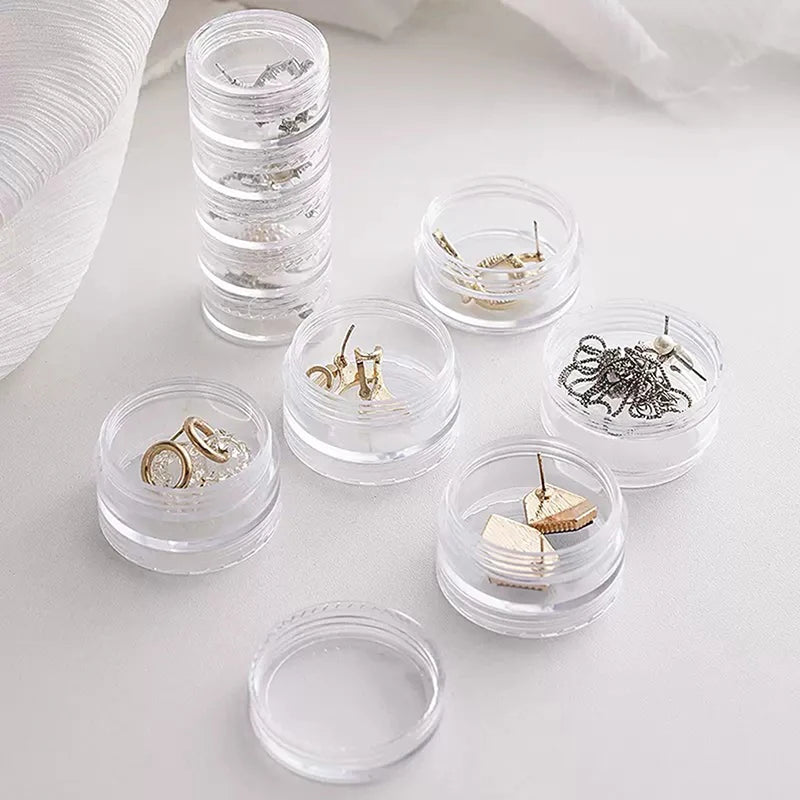 Earrings Nail Storage Plastic Box Display Rack 5th Floor Jewelry Qme