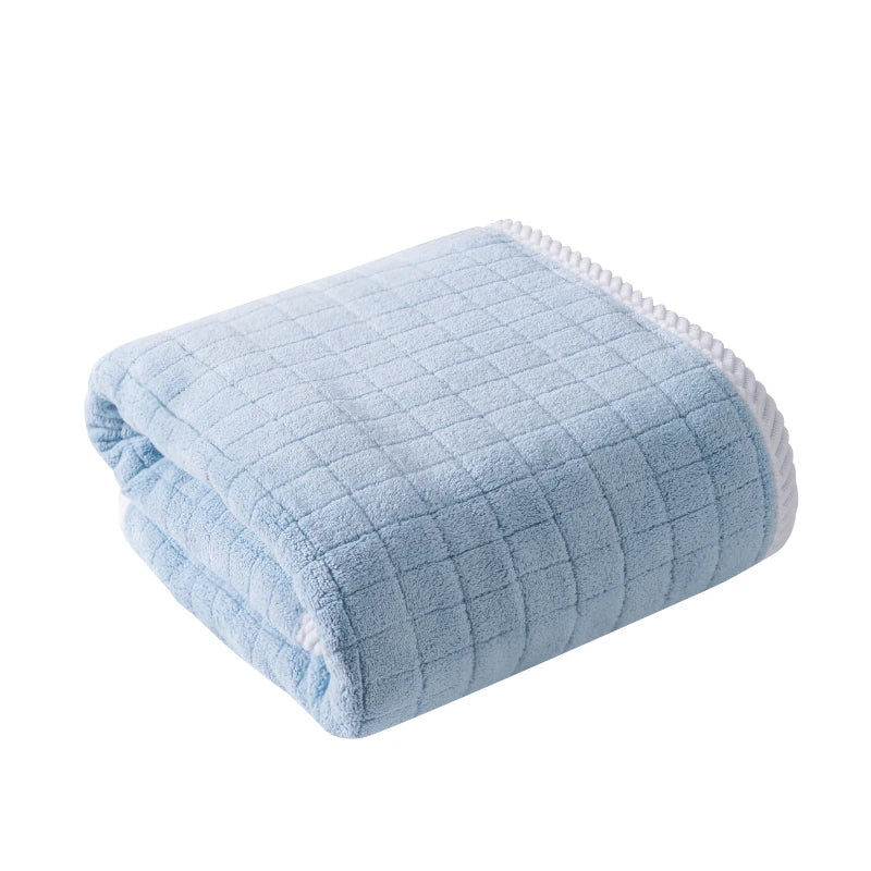 Square Spiral Bath Towel Designer Solid Color Quick Drying Water Absorbing Dry Hair Household And Daily Use Soft Square-Towels Qme
