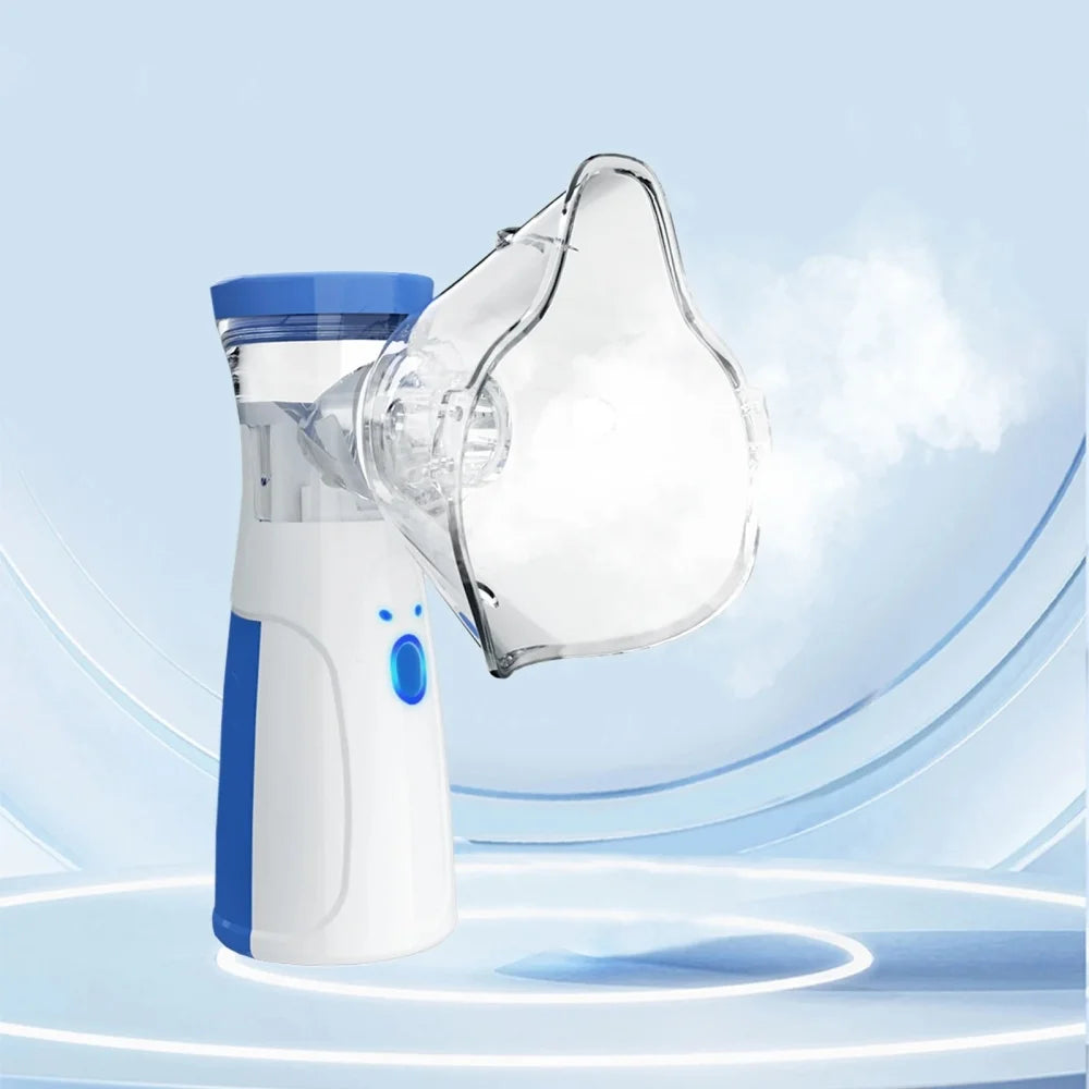 2-in-1 Nano Ion Facial Steamer with Water Tank Skin SPA Moisturizing Air Humidifying Nebulizer Sprayer Revitalize Beauty Device Qme WHITE