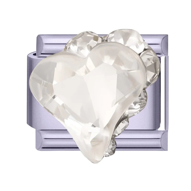 2026 Y2K Charm Beautiful Purple Sunset Zircon Italian Links Fit